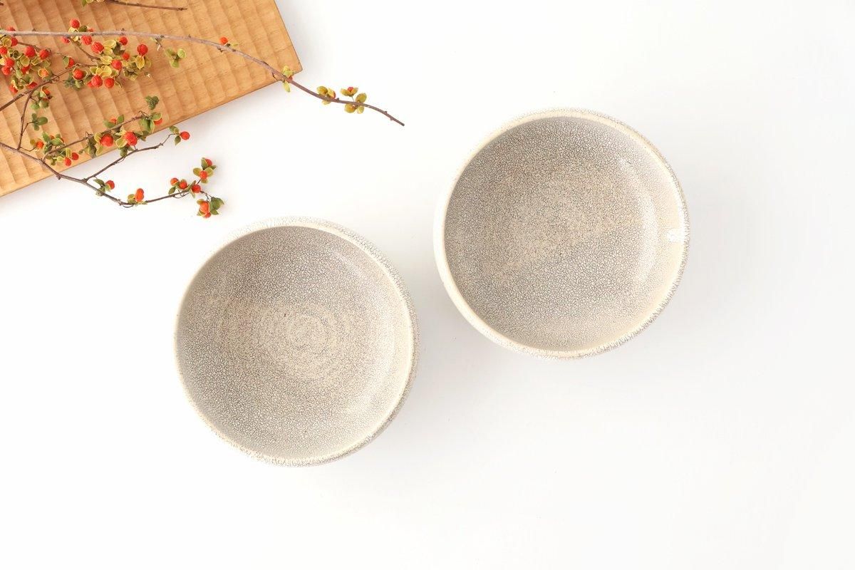 Round Small Bowl Beige Kairagi | Kobachi Mino Ware