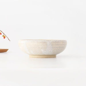 Round Small Bowl Beige Kairagi | Kobachi Mino Ware