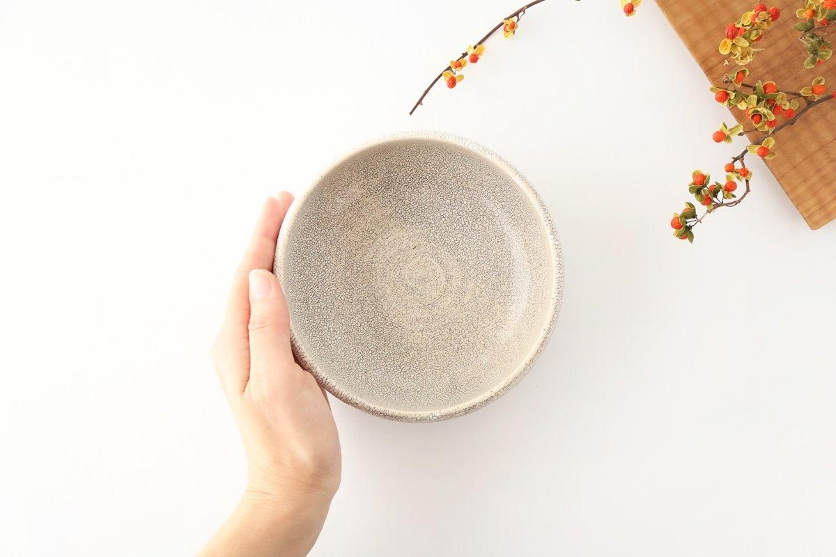 Round Small Bowl Beige Kairagi | Kobachi Mino Ware