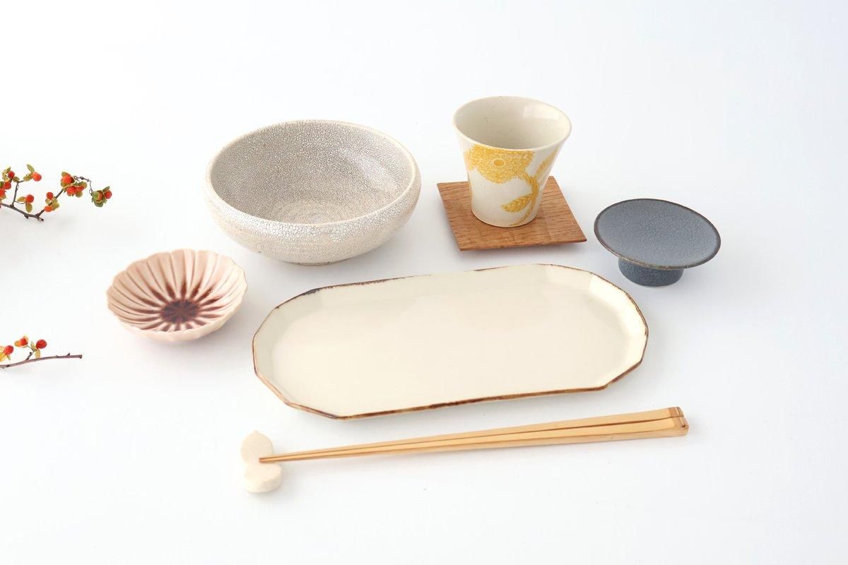 Round Small Bowl Beige Kairagi | Kobachi Mino Ware