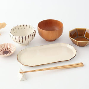 Small Bowl Karatsu Tokusa | Rice Bowl Mino Ware