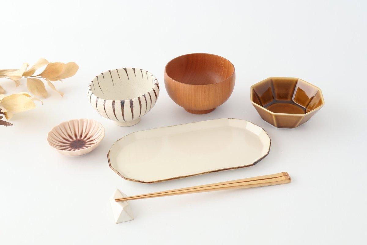 Small Bowl Karatsu Tokusa | Rice Bowl Mino Ware