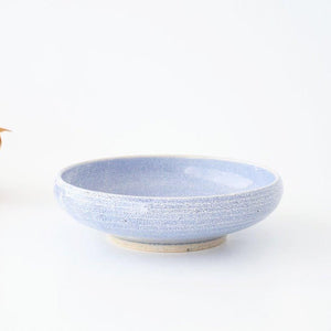 Round Bowl Blue Kairagi 18.5cm/ 7.3in | Kobachi Mino ware
