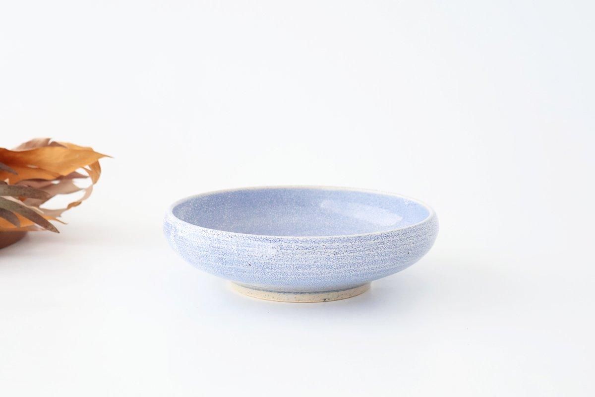 Round Bowl Blue Kairagi 18.5cm/ 7.3in | Kobachi Mino ware