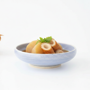 Round Bowl Blue Kairagi 18.5cm/ 7.3in | Mino ware