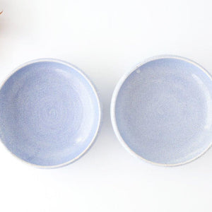 Round Bowl Blue Kairagi 18.5cm/ 7.3in | Kobachi Mino ware