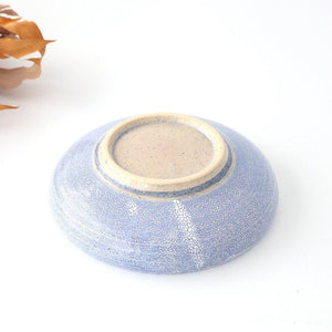 Round Bowl Blue Kairagi 18.5cm/ 7.3in | Kobachi Mino ware