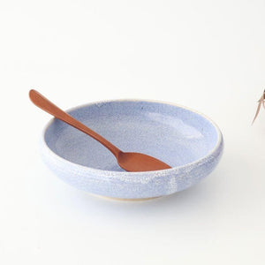 Round Bowl Blue Kairagi 18.5cm/ 7.3in | Kobachi Mino ware