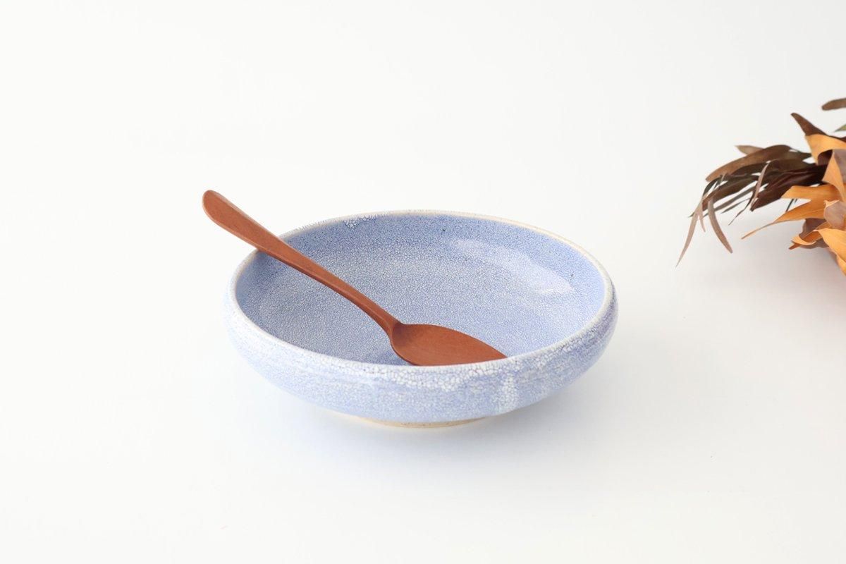 Round Bowl Blue Kairagi 18.5cm/ 7.3in | Kobachi Mino ware
