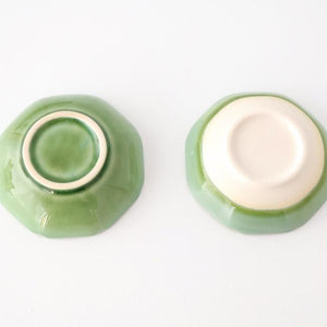 Flower-design Small Bowl Green | Kobachi Mino Ware