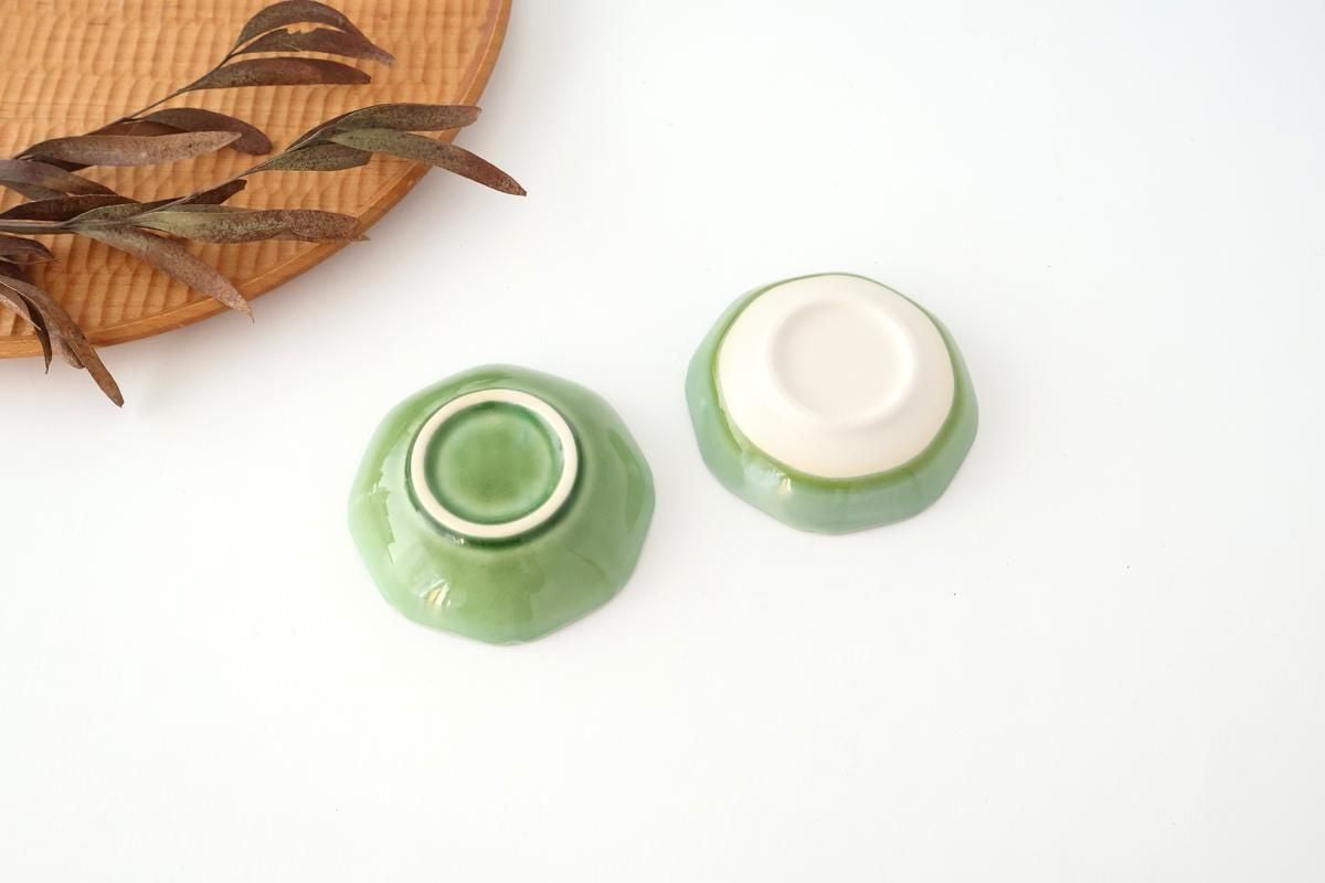 Flower-design Small Bowl Green | Kobachi Mino Ware