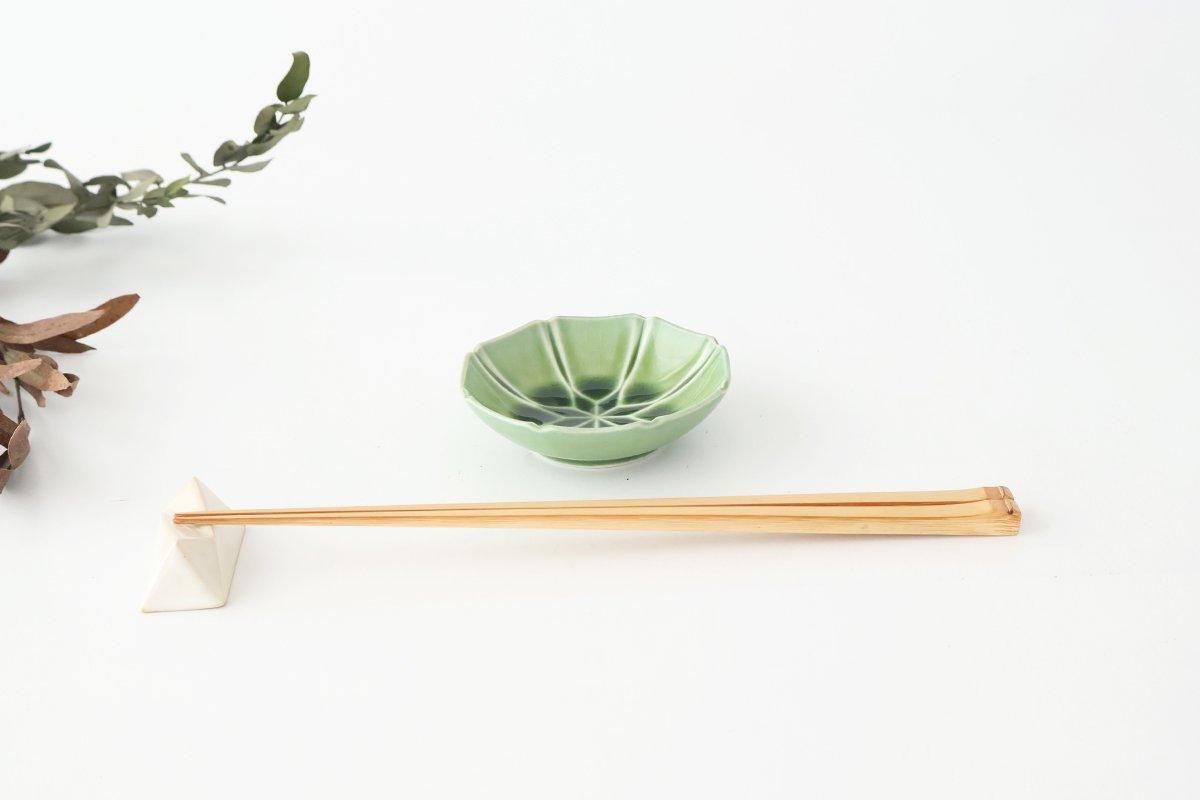 Flower-design Small Bowl Green | Kobachi Mino Ware