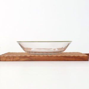 POTPURRI bitte Round Glass Plate Yellow 17.5㎝/6.9in