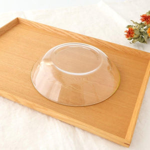 POTPURRI bitte Round Glass Plate Yellow 17.5㎝/6.9in