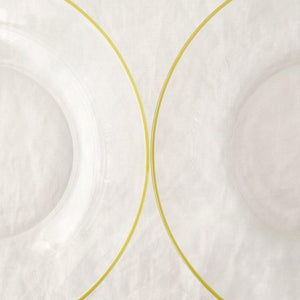 POTPURRI bitte Round Glass Plate Yellow 20.5㎝/8in