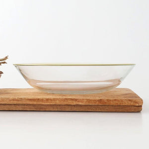 POTPURRI bitte Round Glass Plate Yellow 20.5㎝/8in