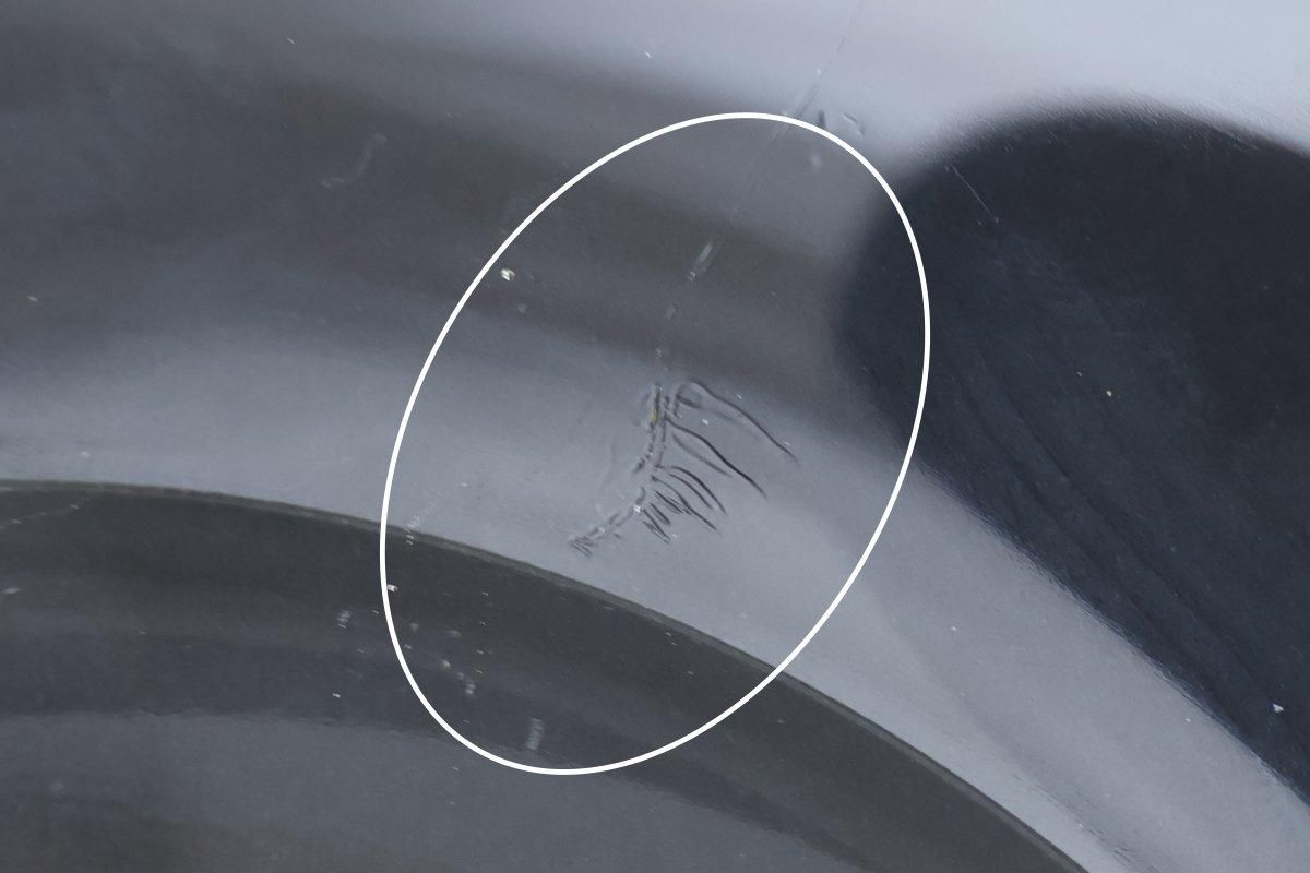 POTPURRI bitte Round Glass Plate Blue 20.5㎝/8in