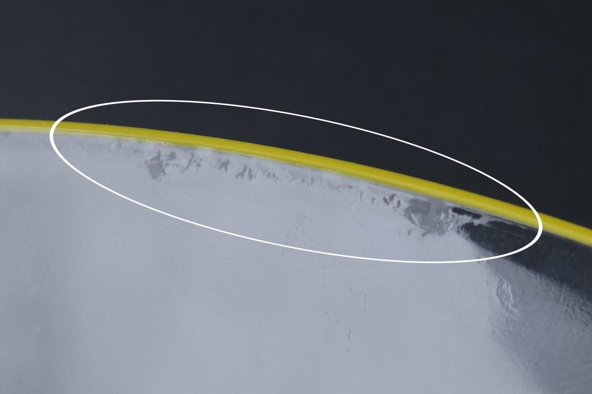 POTPURRI bitte Round Glass Plate Yellow 23.5㎝/9.3in