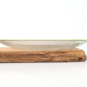 POTPURRI bitte Round Glass Plate Yellow 23.5㎝/9.3in