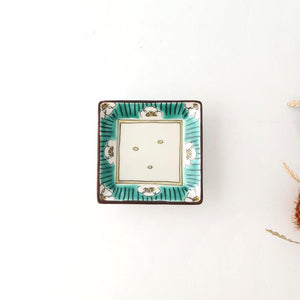 Kutani Bitoen Square Bowl Plum Pattern | Serving Bowl Kutani Ware