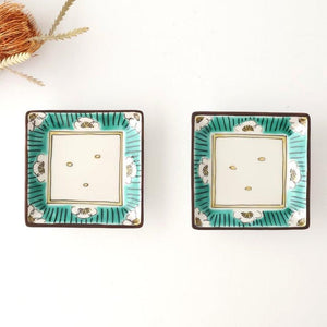 Kutani Bitoen Square Bowl Plum Pattern | Serving Bowl Kutani Ware