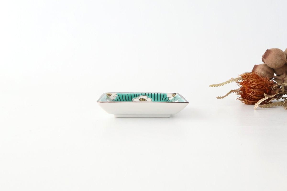 Kutani Bitoen Square Bowl Plum Pattern | Serving Bowl Kutani Ware