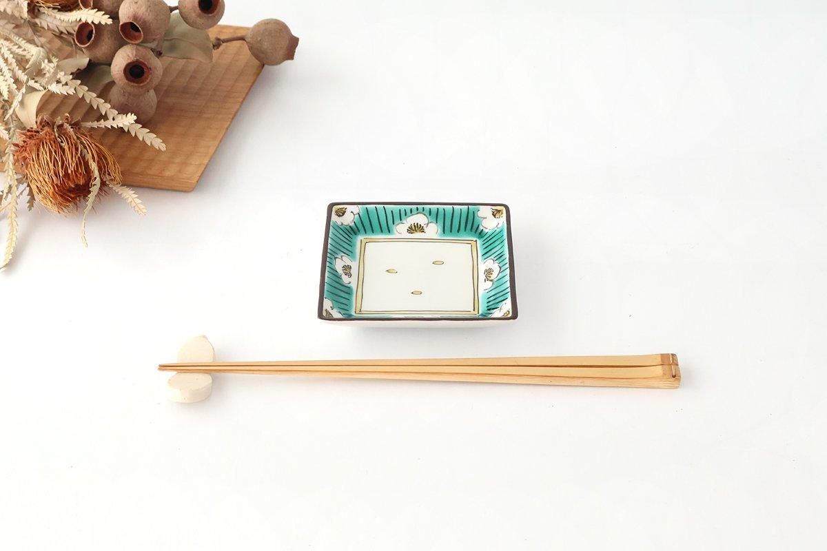 Kutani Bitoen Square Bowl Plum Pattern | Serving Bowl Kutani Ware