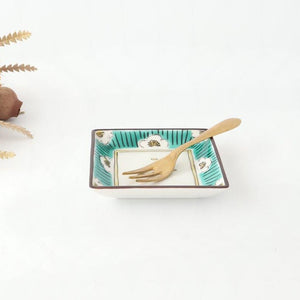 Kutani Bitoen Square Bowl Plum Pattern | Serving Bowl Kutani Ware