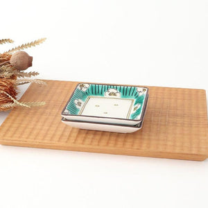 Kutani Bitoen Square Bowl Plum Pattern | Serving Bowl Kutani Ware