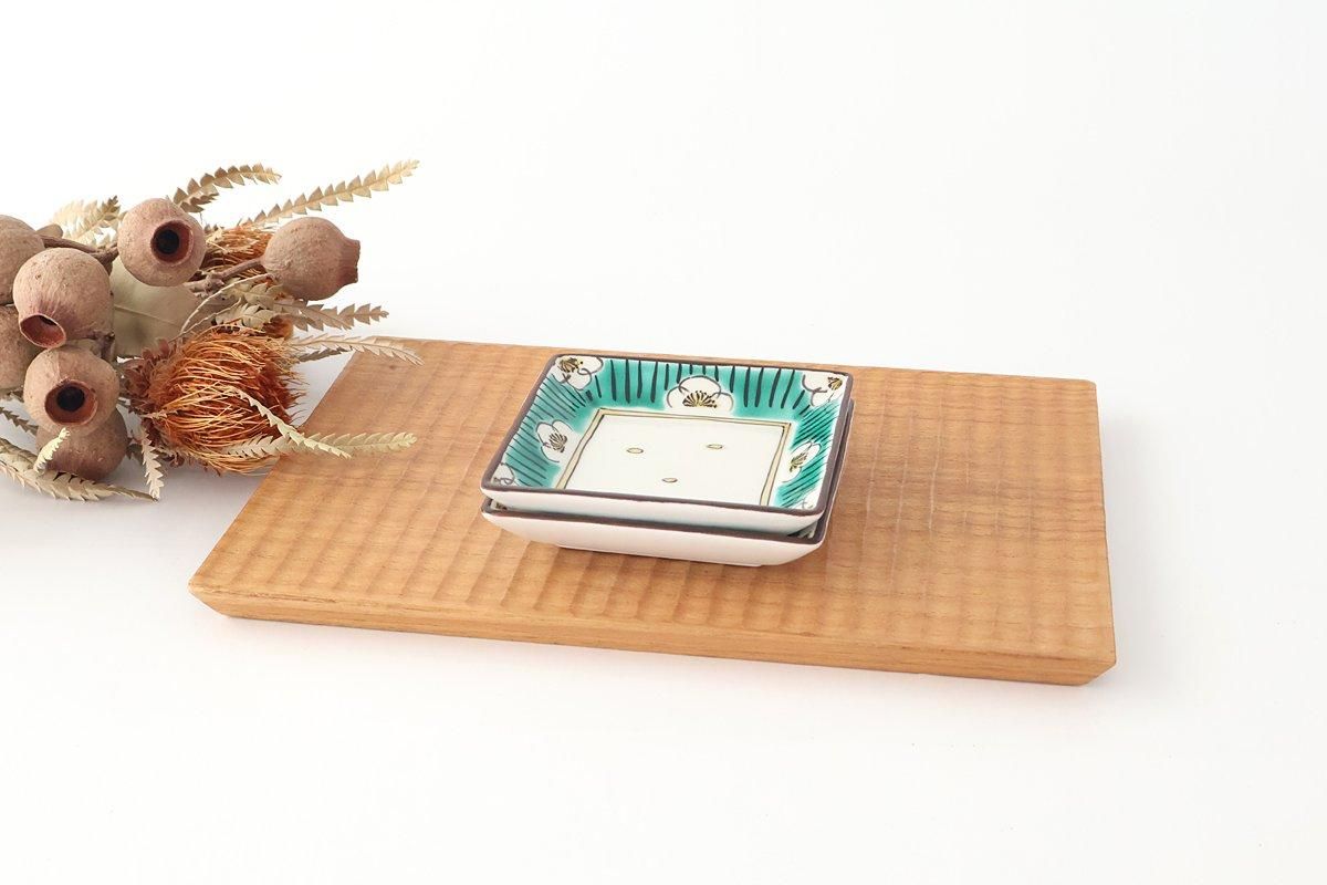 Kutani Bitoen Square Bowl Plum Pattern | Serving Bowl Kutani Ware