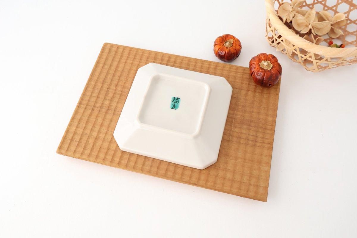 Kutani Bitoen Square Plate Plum Pattern 12cm/4.7in | Kutani Ware