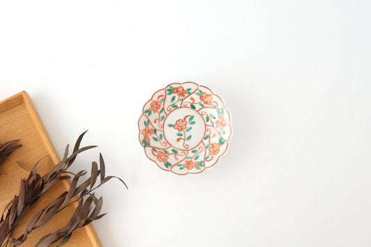 Kutani Bitoen Small Plate Shepherd's purse Pattern 10.5cm/4.1n | Kutani Ware