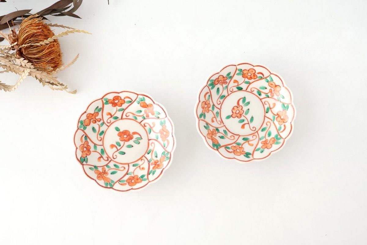 Kutani Bitoen Small Plate Shepherd's purse Pattern 10.5cm/4.1n | Kutani Ware