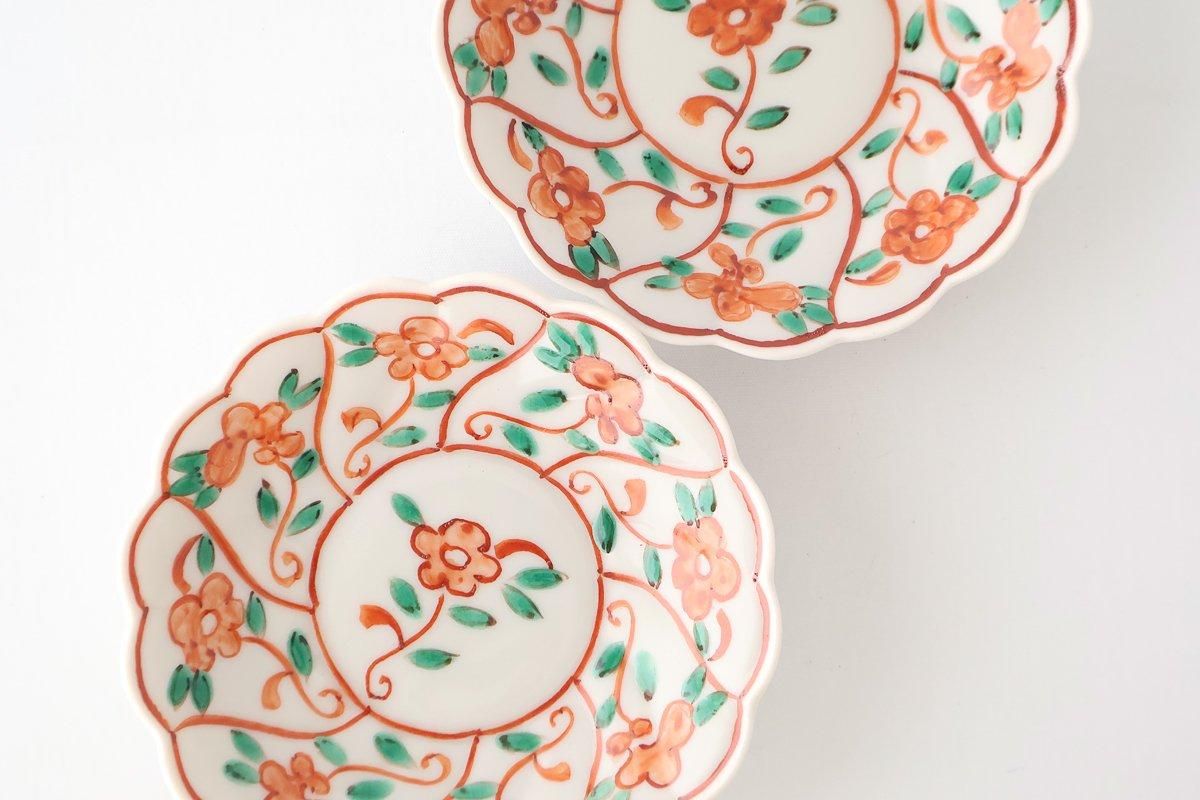 Kutani Bitoen Small Plate Shepherd's purse Pattern 10.5cm/4.1n | Kutani Ware