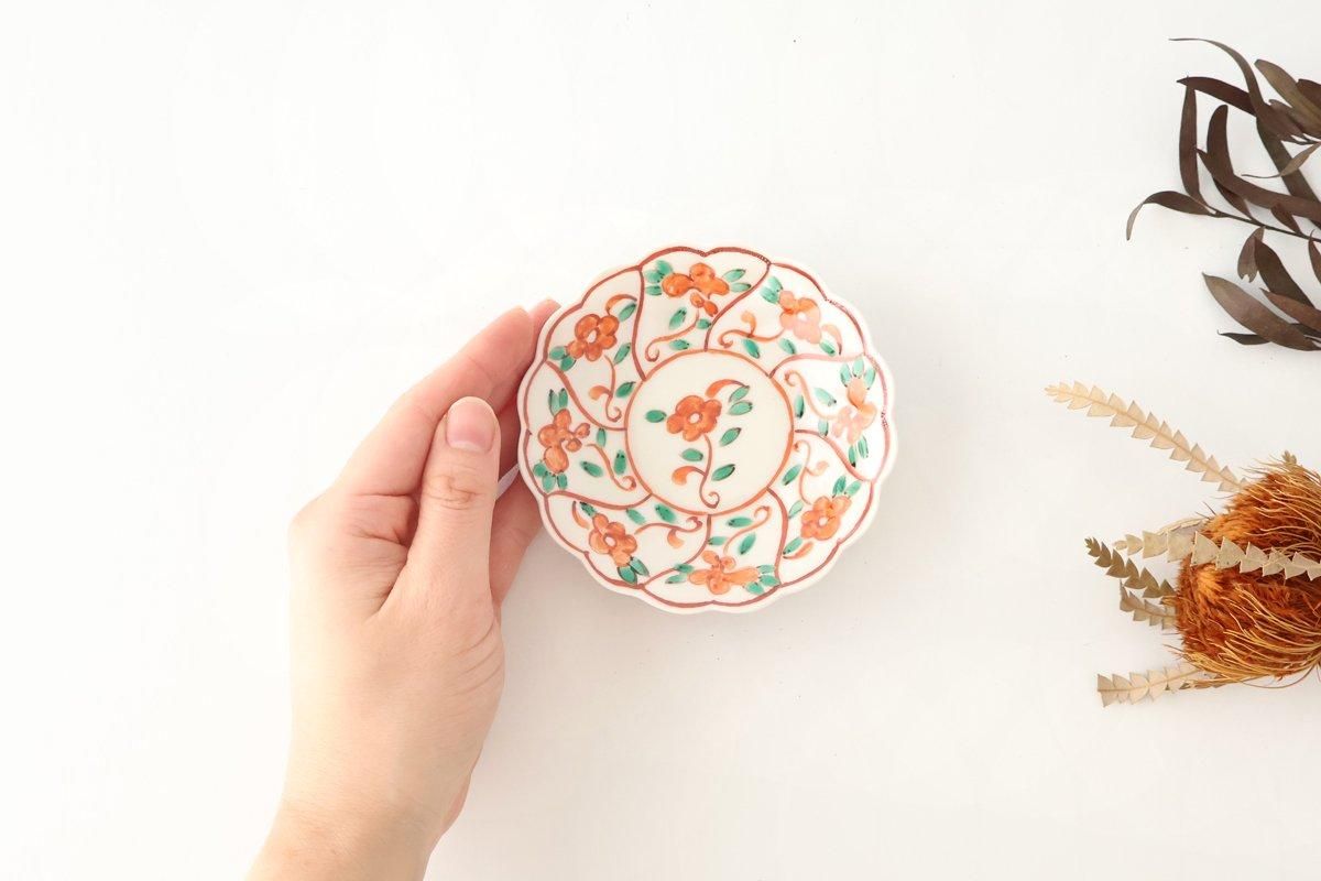 Kutani Bitoen Small Plate Shepherd's purse Pattern 10.5cm/4.1n | Kutani Ware