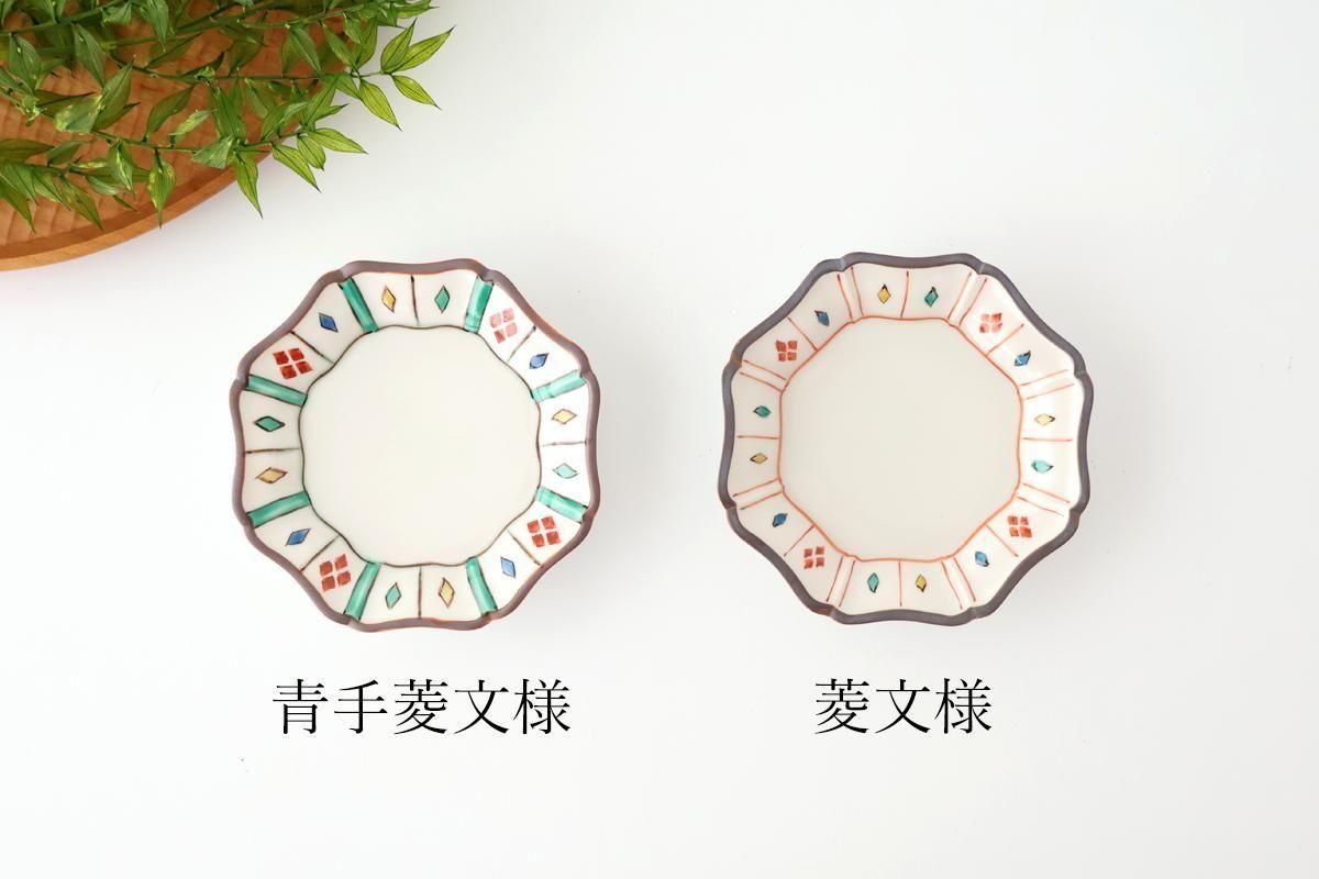 Kutani Bitoen Octagonal Plate Diamond  Pattern 11cm/4.3n | Kutani Ware