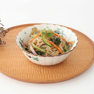 Kutani Bitoen Flat-bottomed Bowl Butterfly Pattern | Serving Bowl Kutani Ware