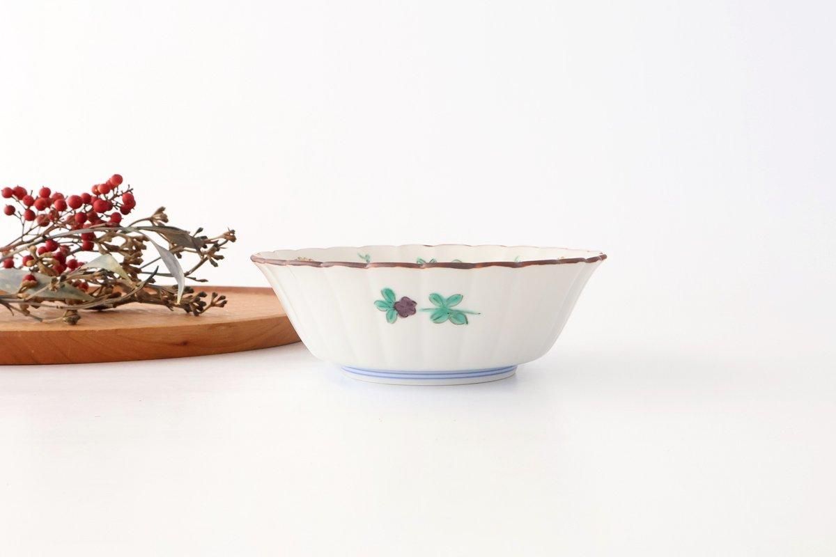 Kutani Bitoen Flat-bottomed Bowl Butterfly Pattern | Serving Bowl Kutani Ware