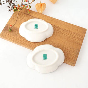 Kutani Bitoen Guard-shaped Plate Old Kutani-style Blue Plum Pattern | Kutani Ware