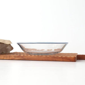 POTPURRI bitte Round Glass Plate Blue 17.5㎝/6.9in