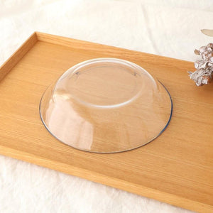 POTPURRI bitte Round Glass Plate Blue 17.5㎝/6.9in