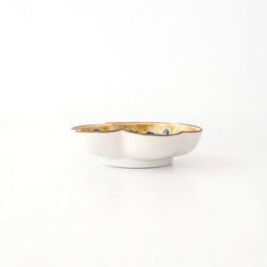 Kutani Bitoen Pine-shaped Plate Old Kutani-style Blue Camellia Pattern | Kutani Ware