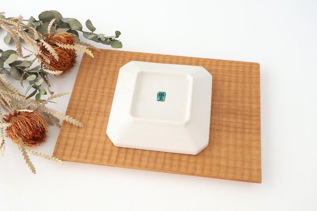 Kutani Bitoen Square Plate Pine and Plum Pattern 12cm/4.7in | Kutani Ware