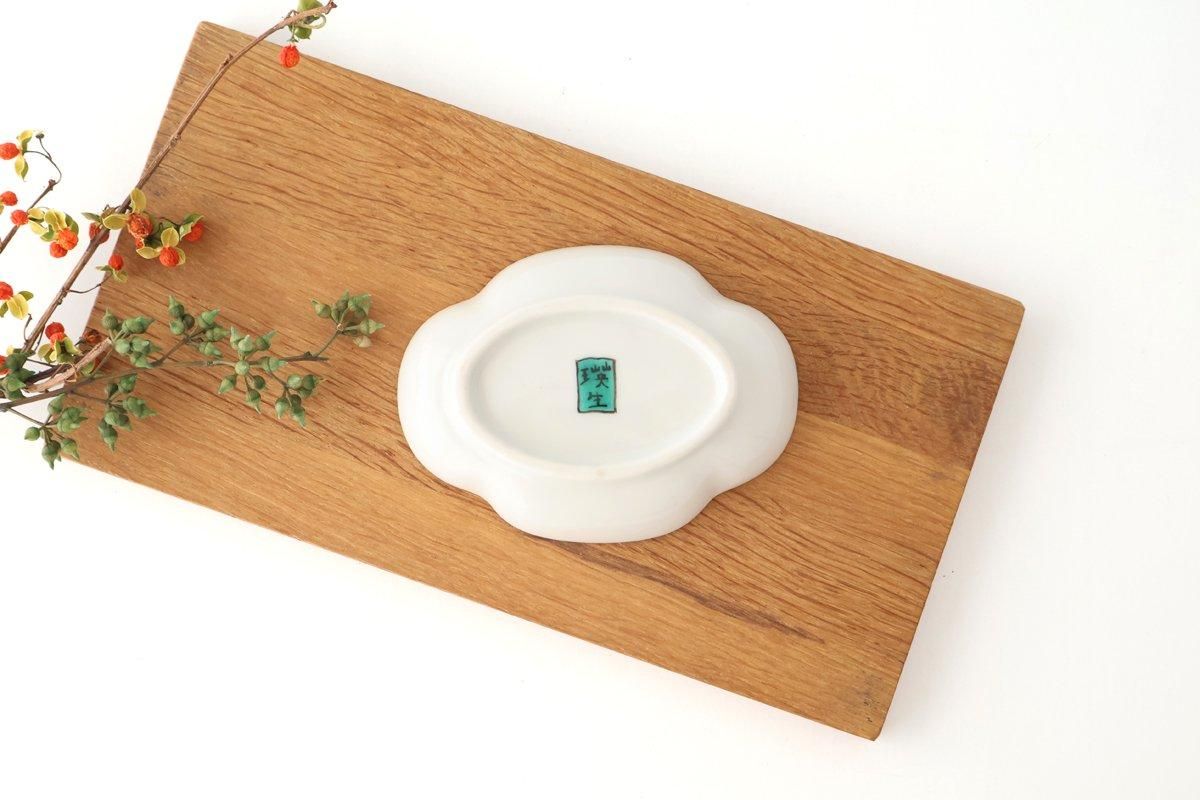 Kutani Bitoen Guard-shaped Plate Old Kutani-style Bird Pattern | Kutani Ware