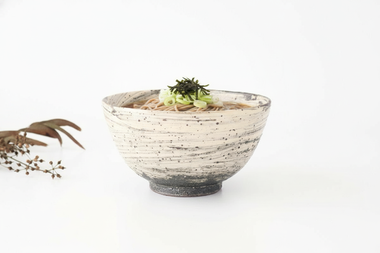 Donburi Bowl White Storm | Shigaraki Ware