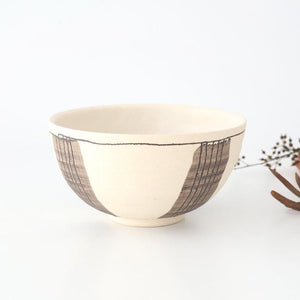 tomaru Donburi Bowl Line Pattern | Shigaraki Ware