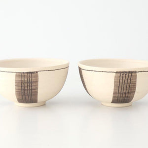 tomaru Donburi Bowl Line Pattern | Shigaraki Ware