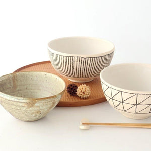 tomaru Donburi Bowl Line Pattern | Shigaraki Ware