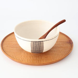 tomaru Donburi Bowl Line Pattern | Shigaraki Ware