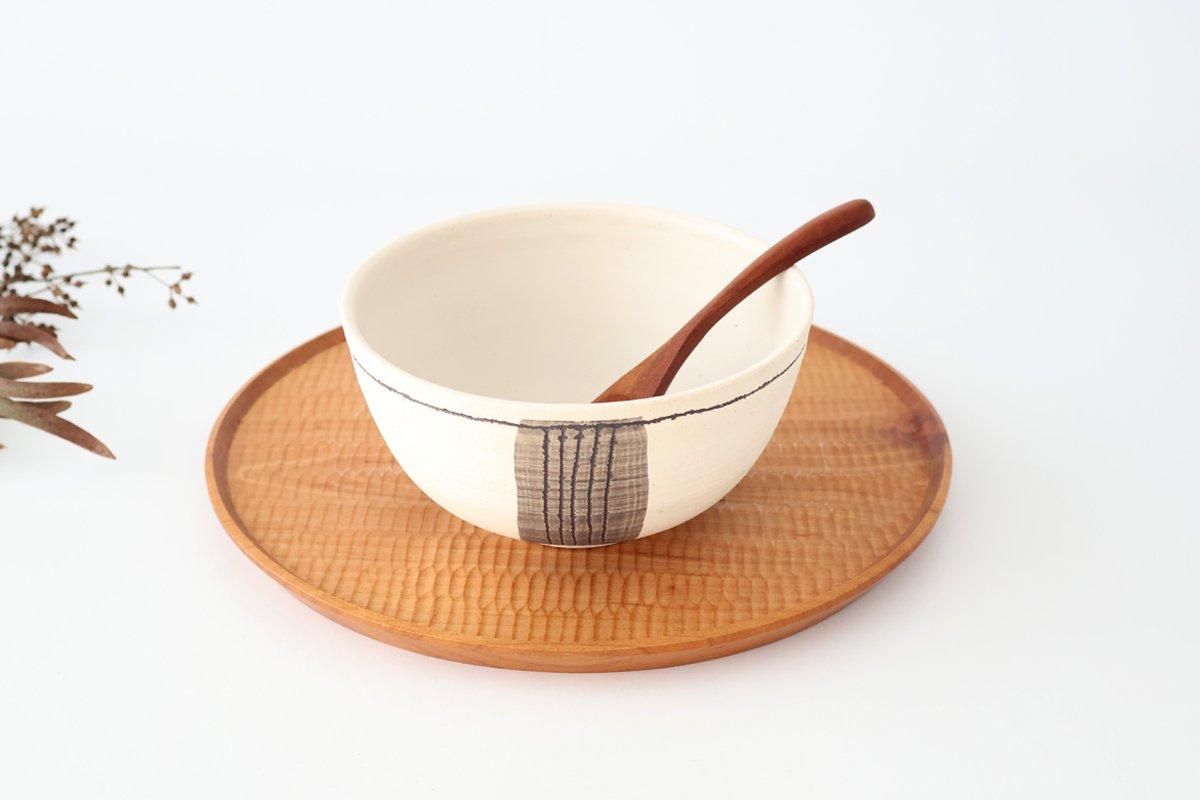 tomaru Donburi Bowl Line Pattern | Shigaraki Ware